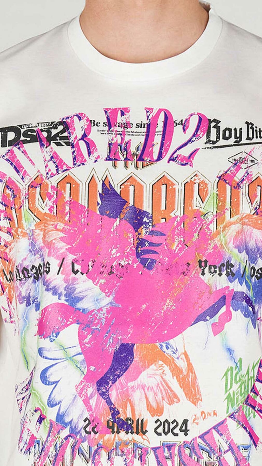 Camiseta con estampado de Dsquared2