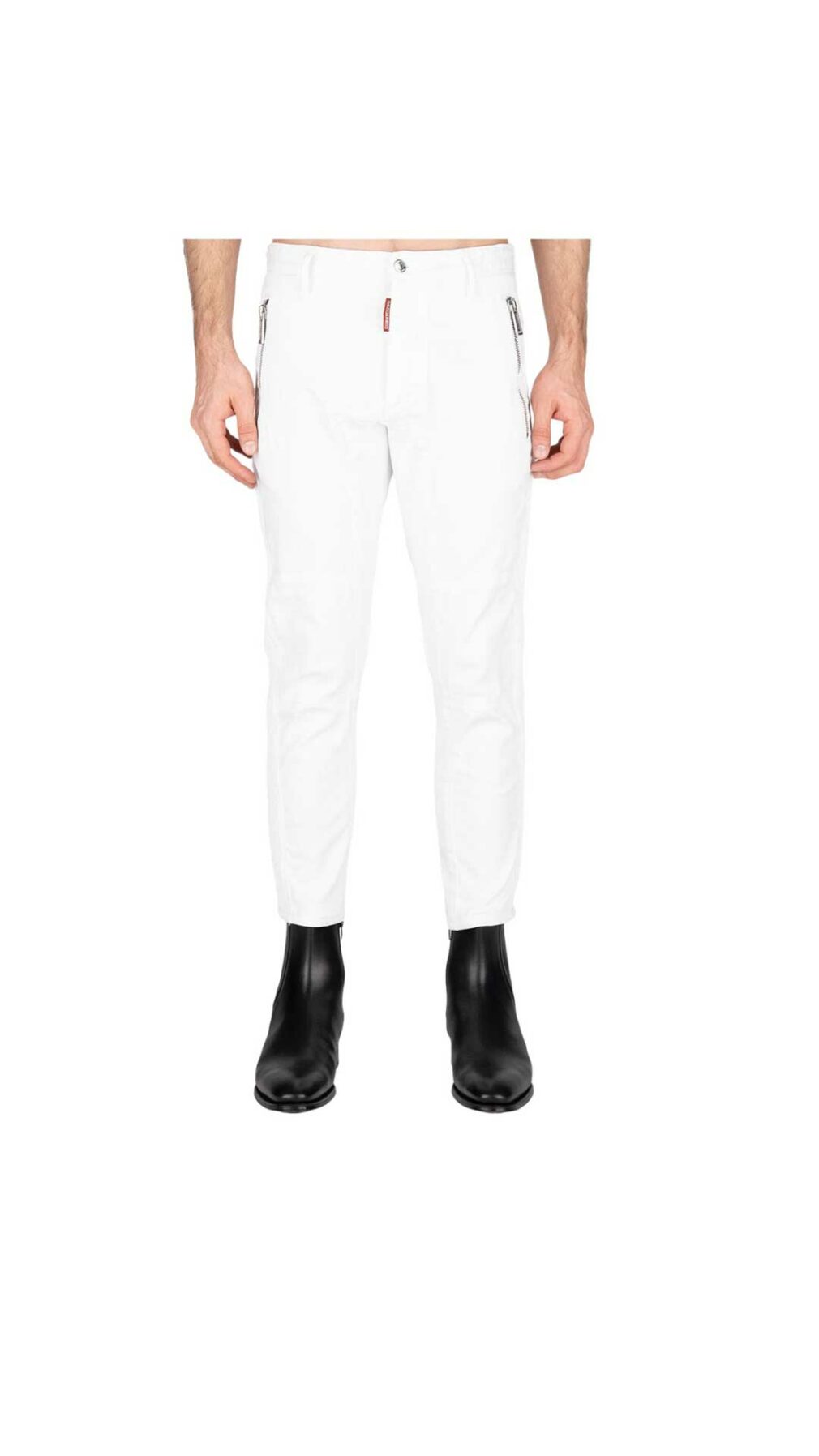 Pantalón Sexy Biker Fit White Bull de Dsquared2