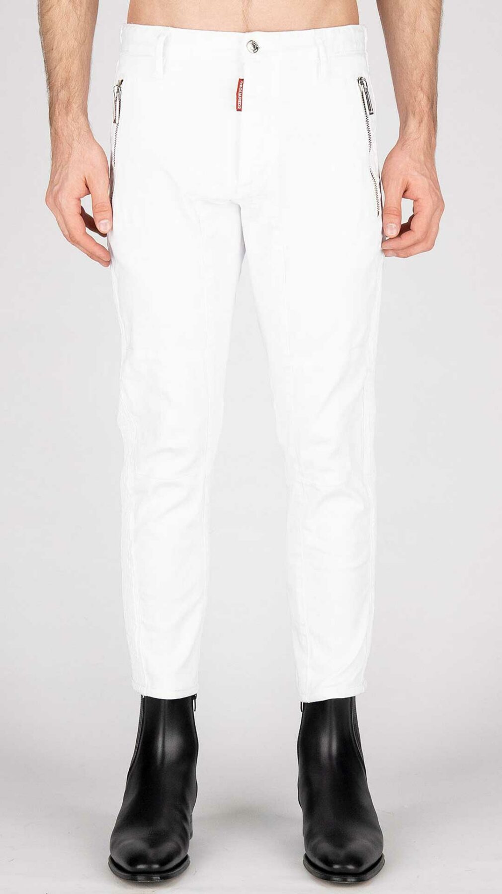 Pantalón Sexy Biker Fit White Bull de Dsquared2