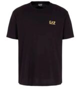 Camiseta EA7 Emporio Armani con logotipo en la parte delantera y trasera