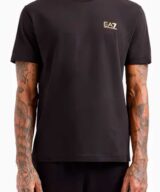 Camiseta EA7 Emporio Armani con logotipo en la parte delantera y trasera