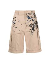 Bermudas Moschino con estampado de manchas de pintura