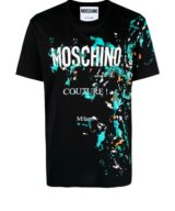 Camiseta Moschino con estampado manchas de  pintura