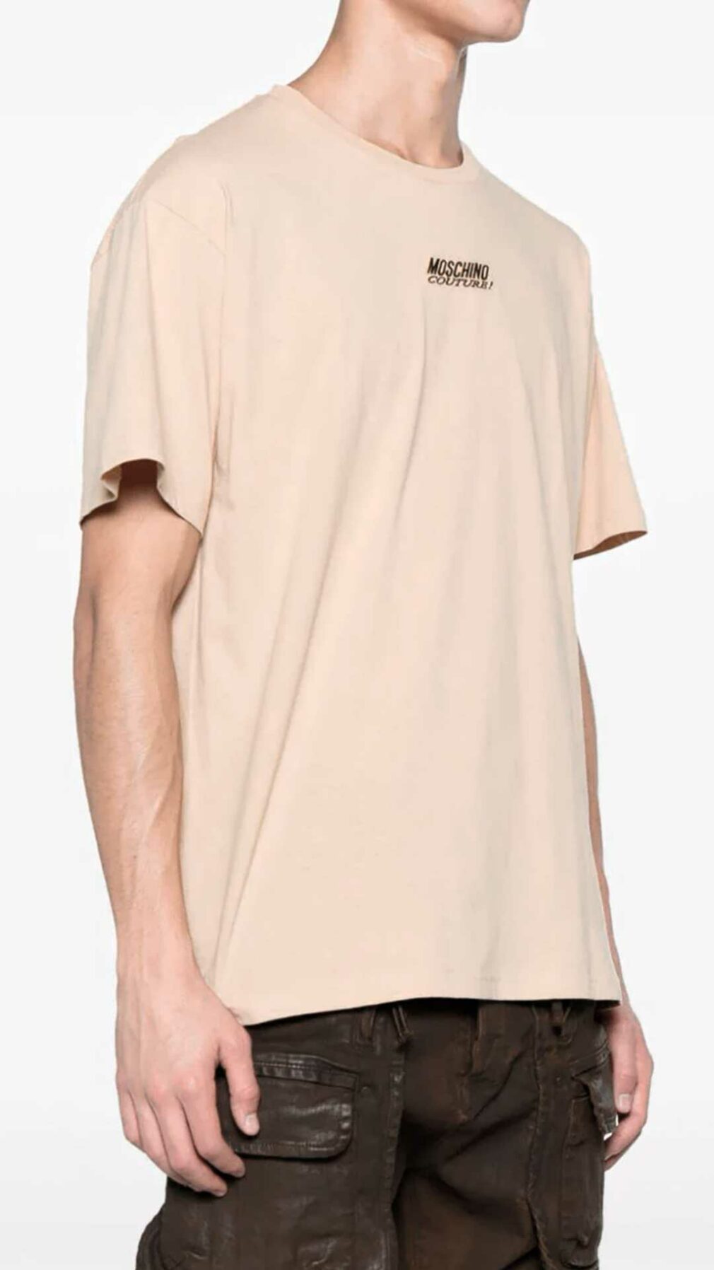 Camiseta Moschino con logotipo bordado