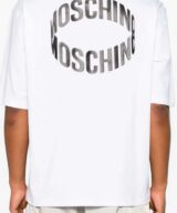 Camiseta Moschino holgada con logotipo en relieve