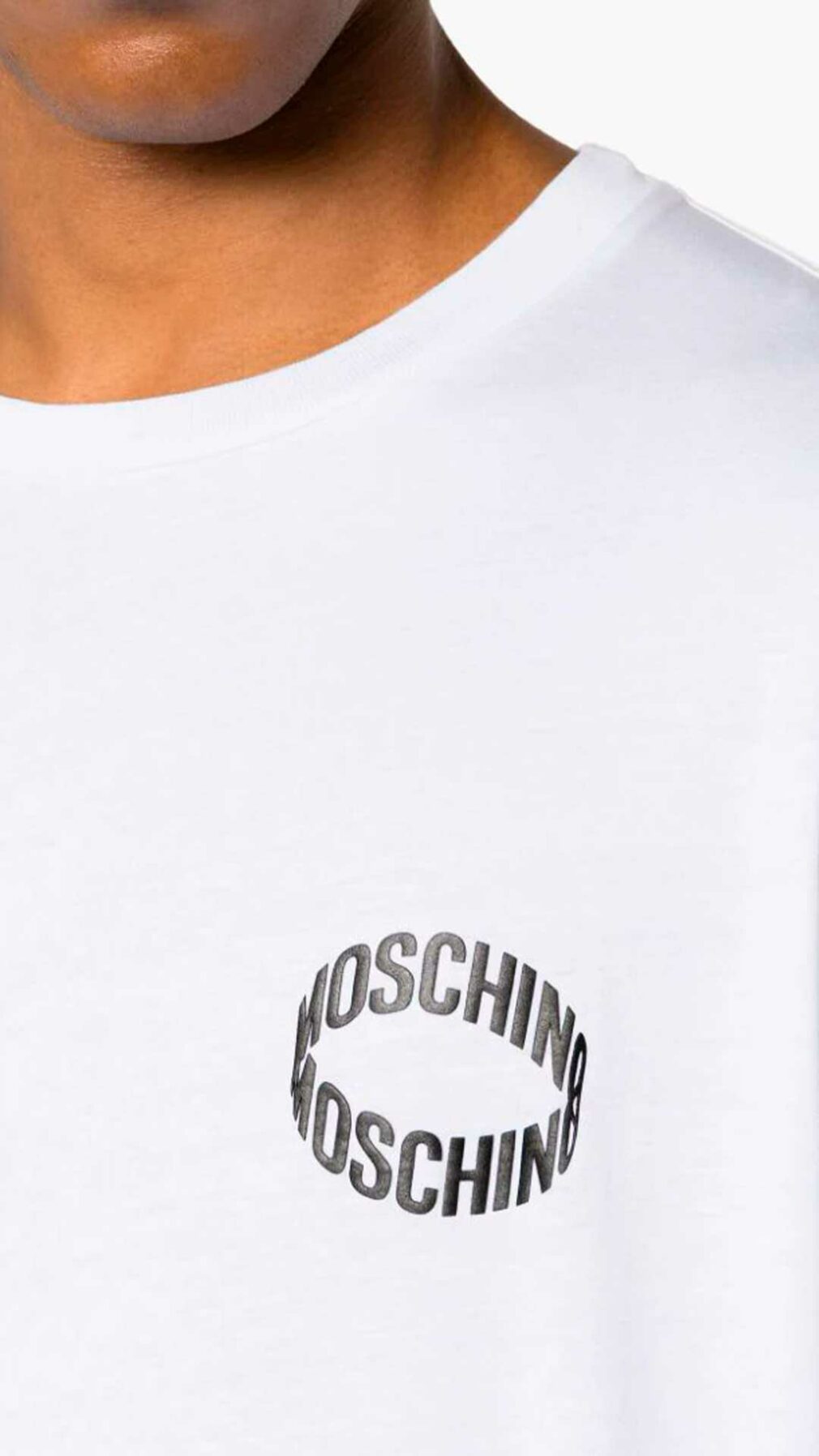 Camiseta Moschino holgada con logotipo en relieve
