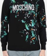 Jersey Moschino con manchas efecto pintura