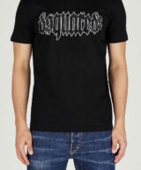 Camiseta Dsquared2 con logotipo y cristal negro