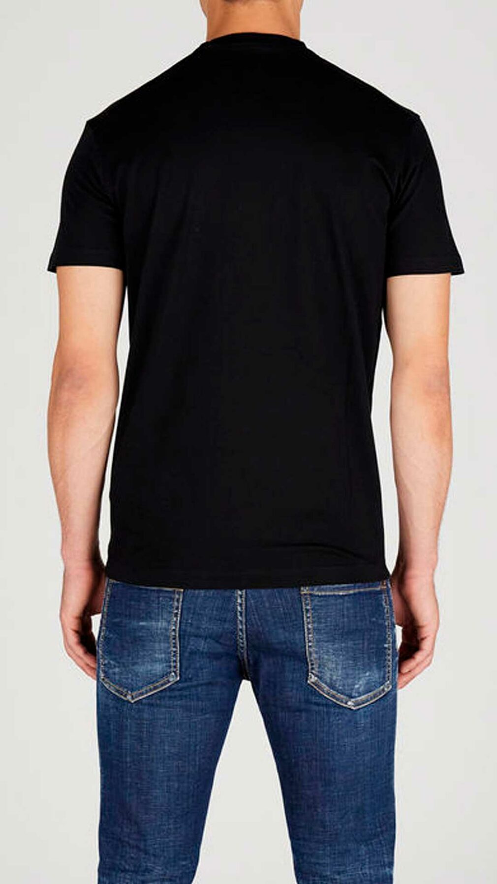 Camiseta Dsquared2 con logotipo y cristal negro