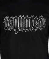 Camiseta Dsquared2 con logotipo y cristal negro