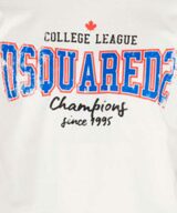 Camiseta Dsquared2 con logo estampado efecto desgastado