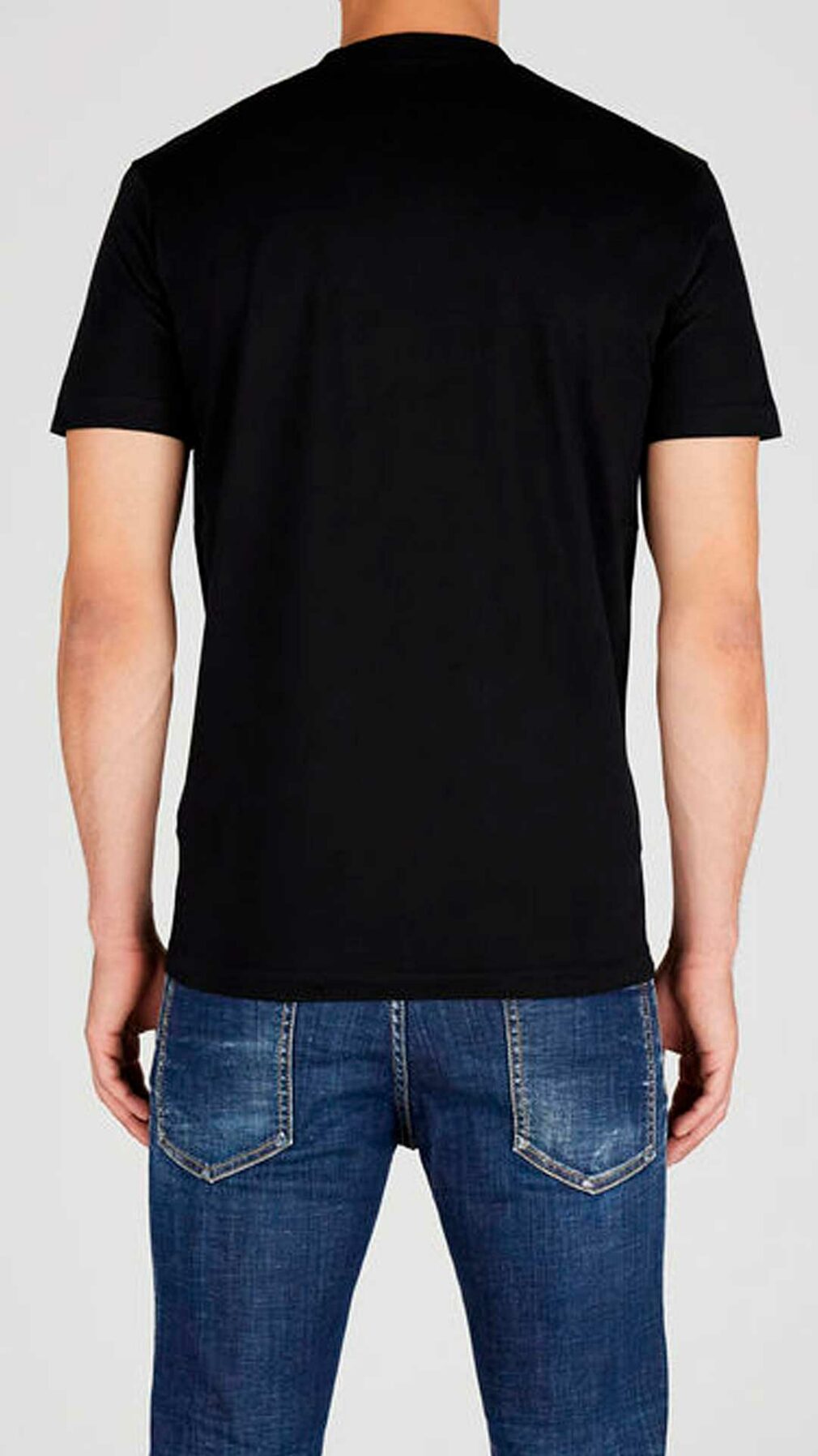 Camiseta Dsquared2 con logo estampado efecto desgastado