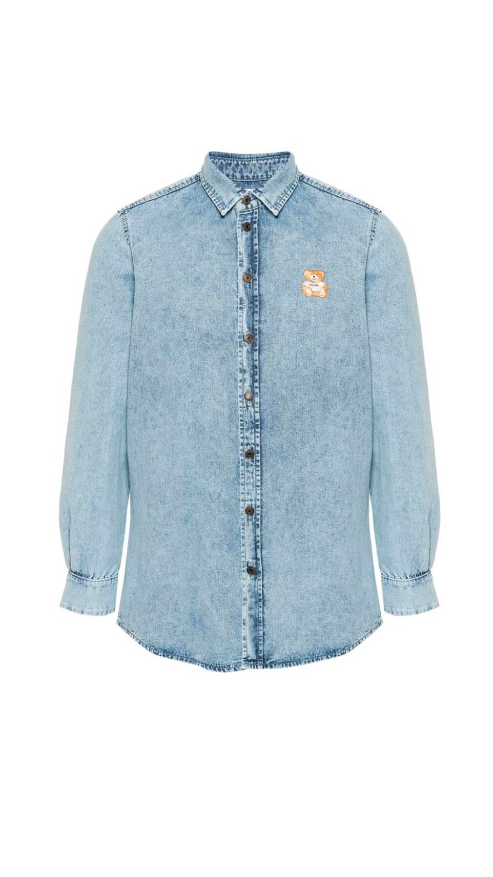 Camisa denim con motivo Teddy Bear