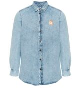 Camisa denim con motivo Teddy Bear