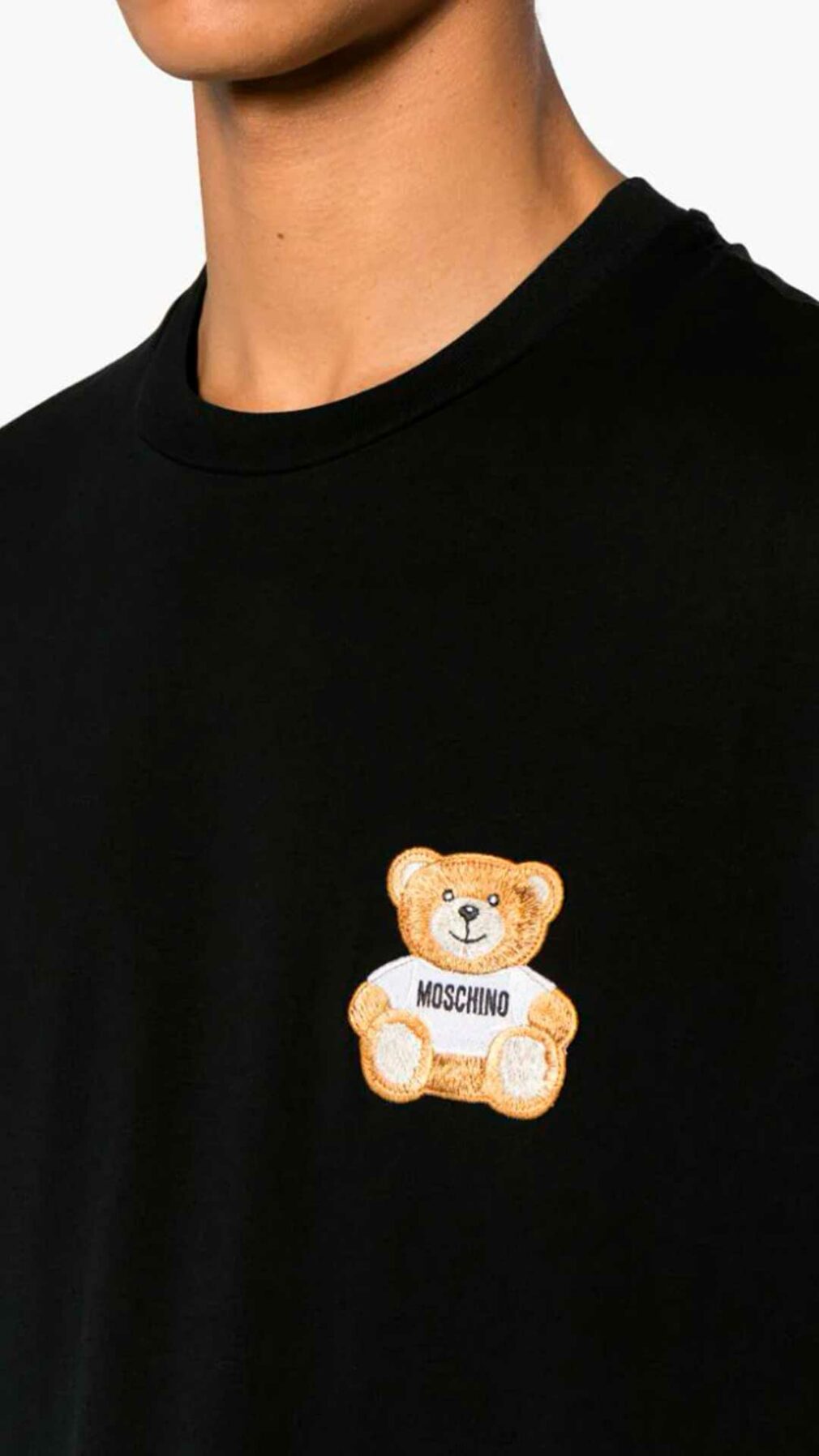 Camiseta Moschino con bordado Teddy Bear