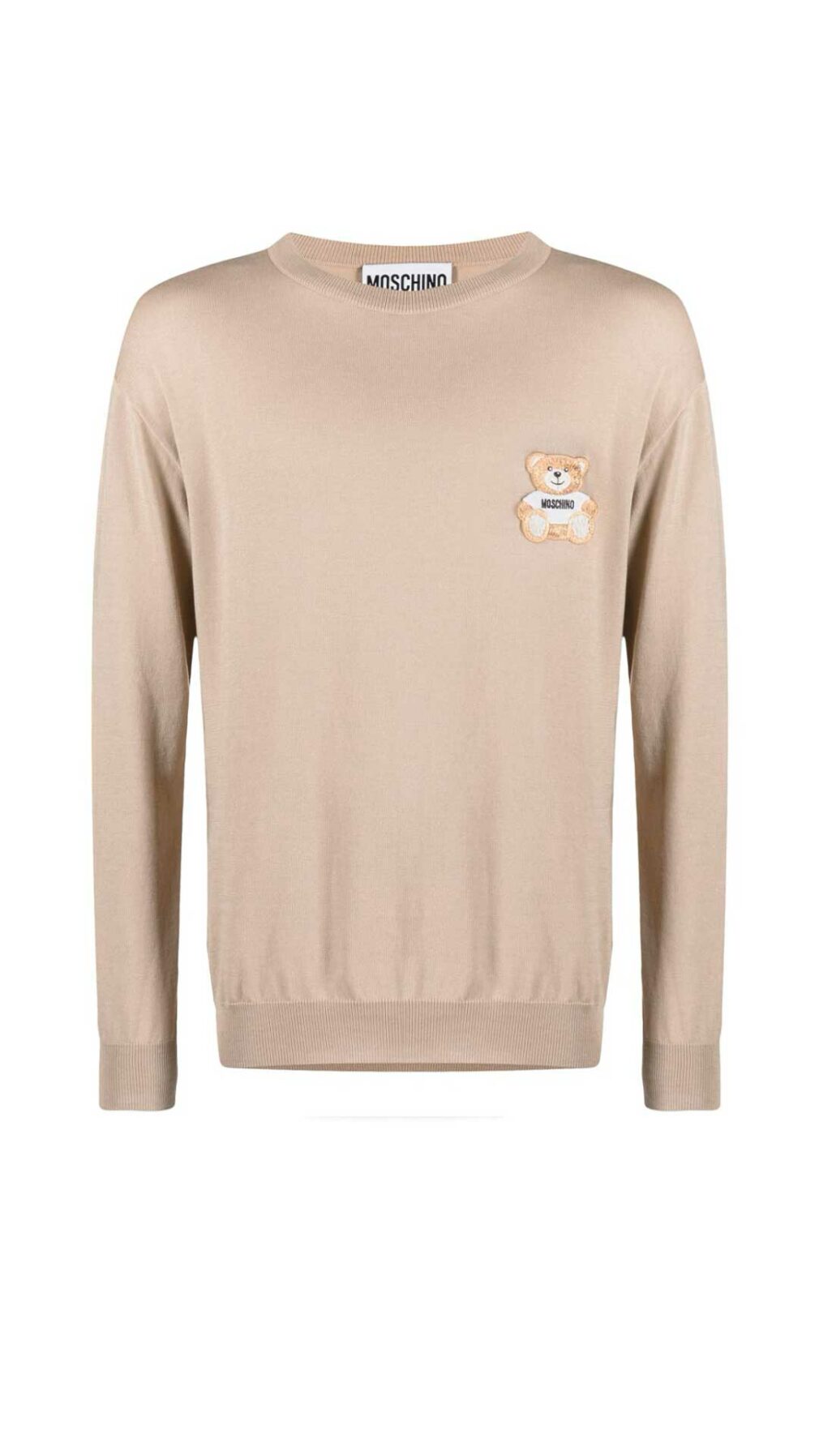 Jersey Moschino de punto con parche Teddy Bear