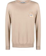 Jersey Moschino de punto con parche Teddy Bear