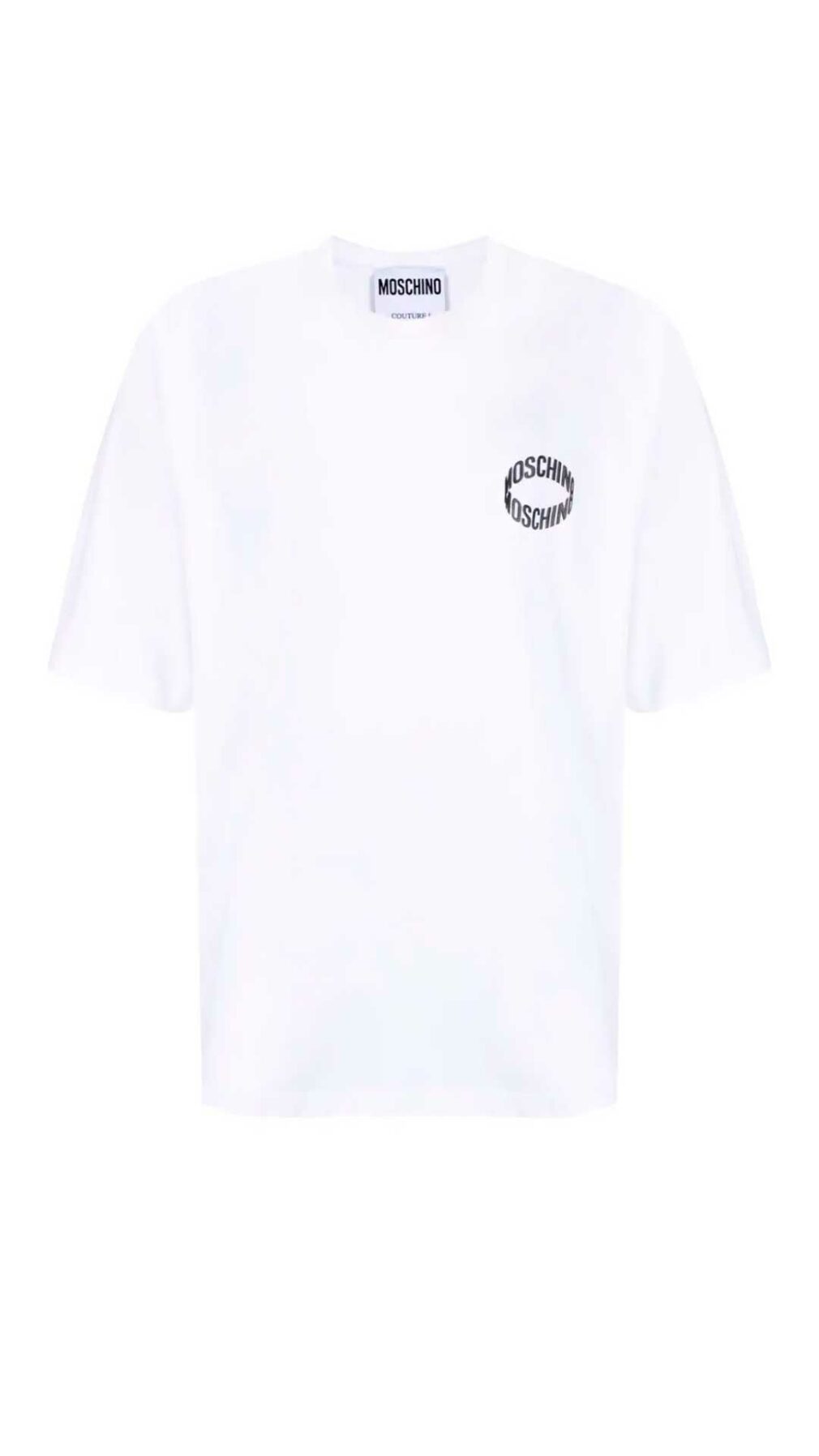 Camiseta Moschino holgada con logotipo en relieve