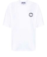 Camiseta Moschino holgada con logotipo en relieve