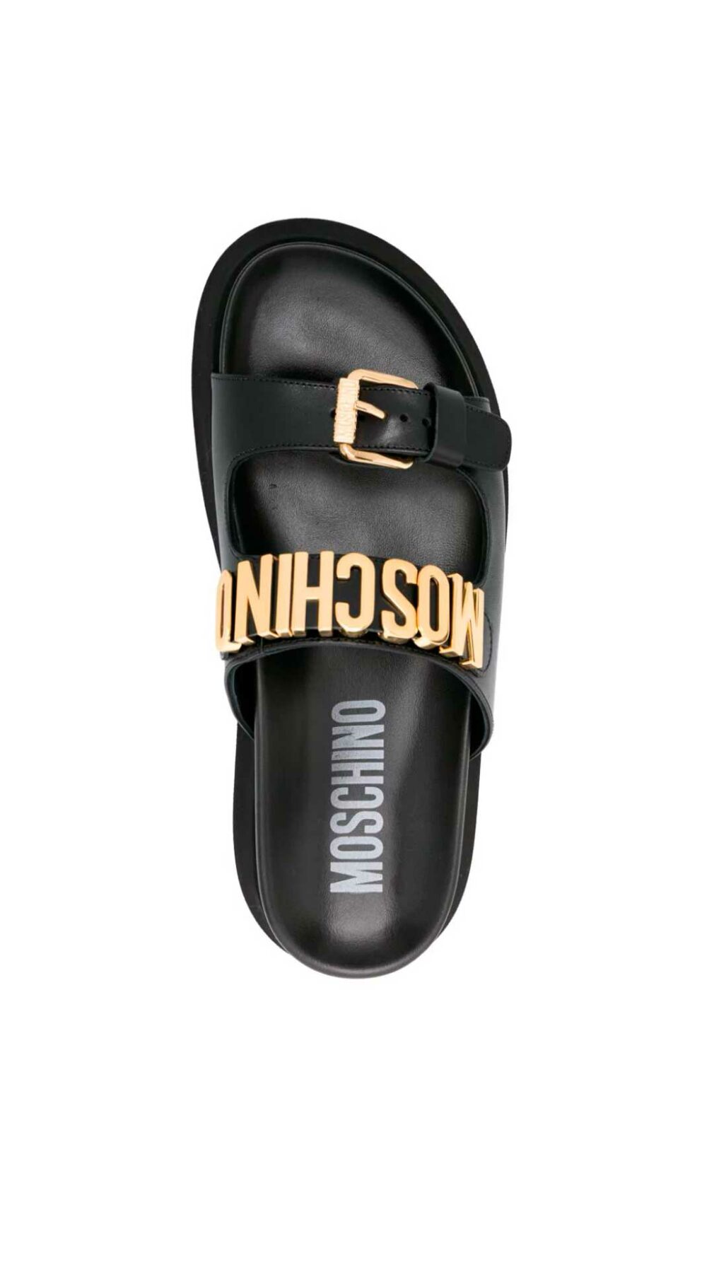 Sandalias Moschino con letras del logotipo