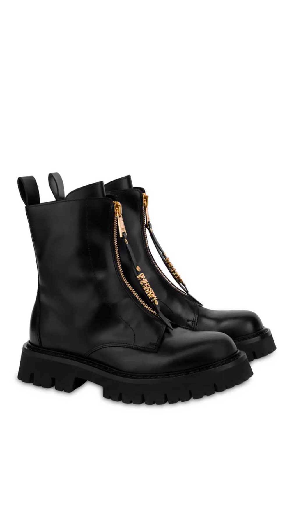 Botas con cremallera de Moschino Couture