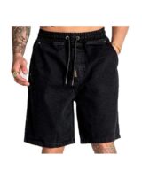 Jeans corto cintura elástica