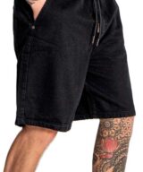 Jeans corto cintura elástica