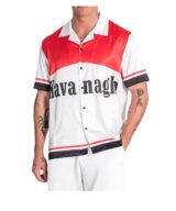 Camisa de manga corta muy holgada con estampado