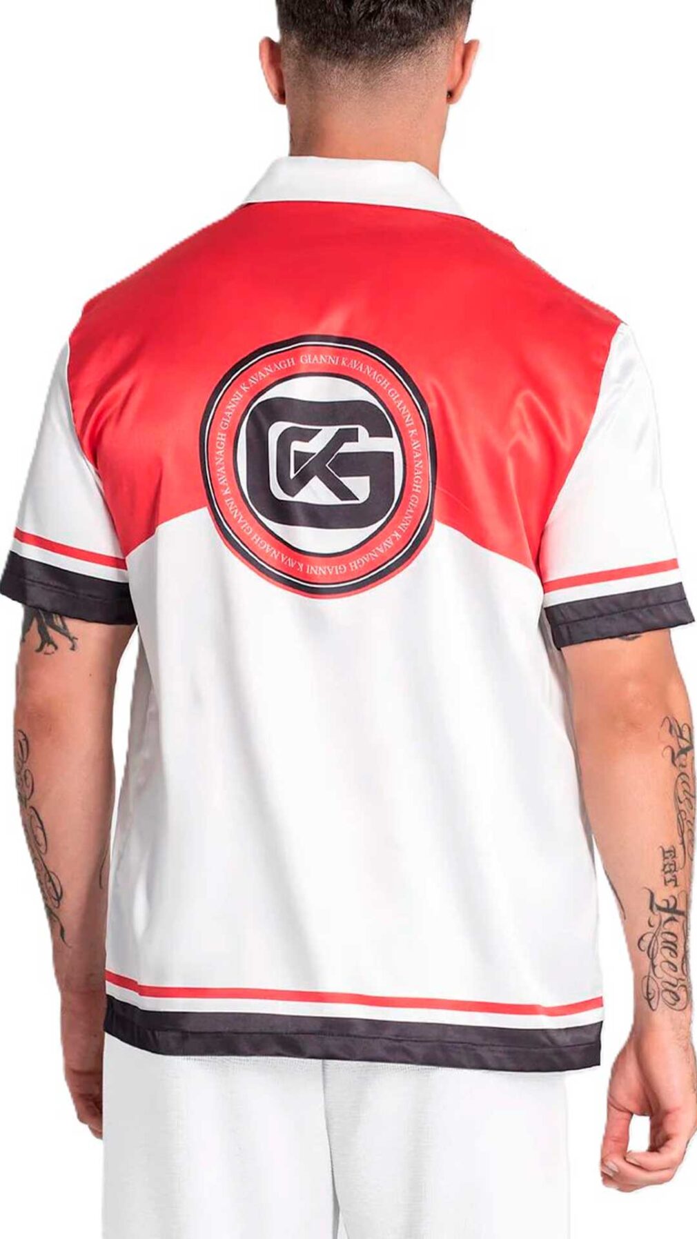 Camisa de manga corta muy holgada con estampado