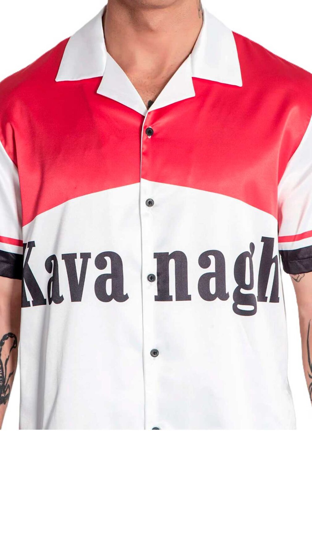 Camisa de manga corta muy holgada con estampado