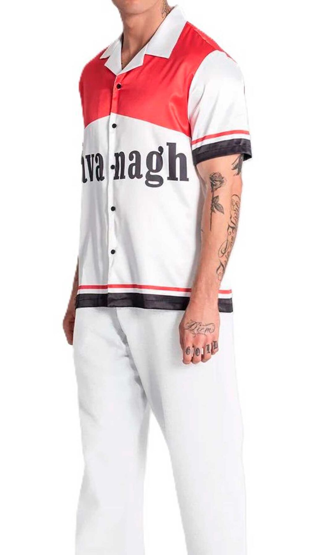 Camisa de manga corta muy holgada con estampado