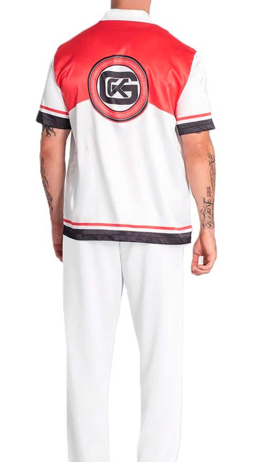 Camisa de manga corta muy holgada con estampado