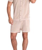 Camisa de punto calado de algodón