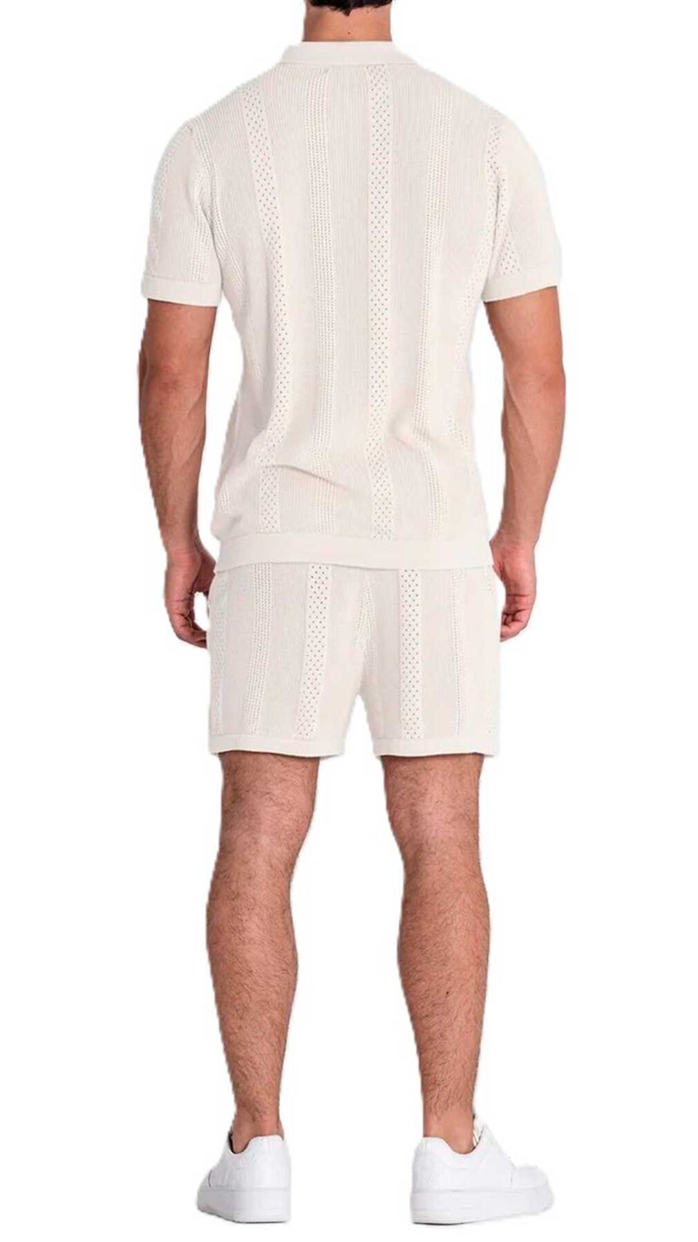 Camisa de punto calado de algodón