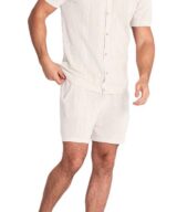 Camisa de punto calado de algodón