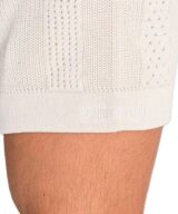 Camisa de punto calado de algodón
