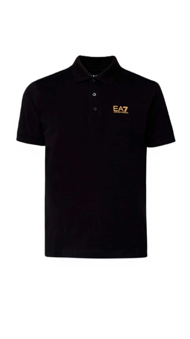Polo ajustado Ea7 Emporio Armani color negro