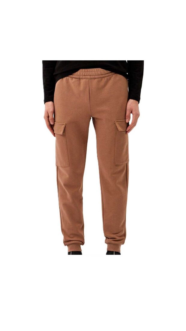 Pantalón cargo ajustado EA7 Emporio Armani color camel