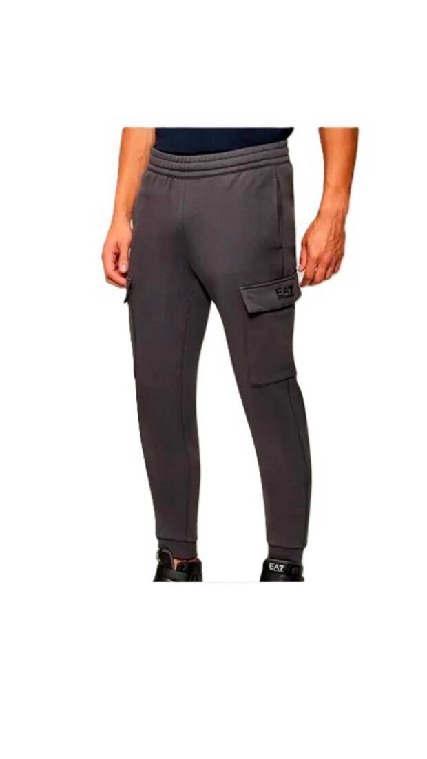 Pantalón cargo ajustado EA7 Emporio Armani color gris