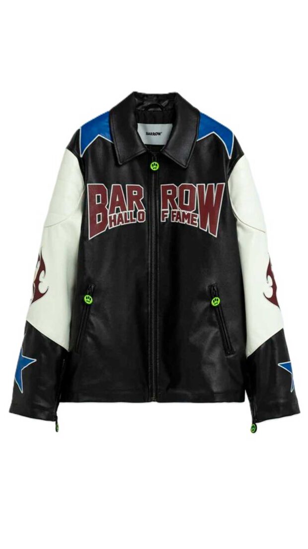 Chaqueta motera de piel sintética Barrow