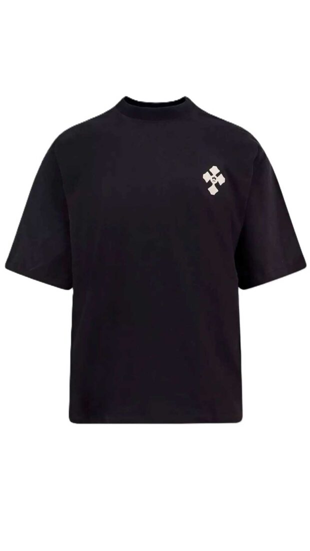 Camiseta Barrow color asfalto corte holgado