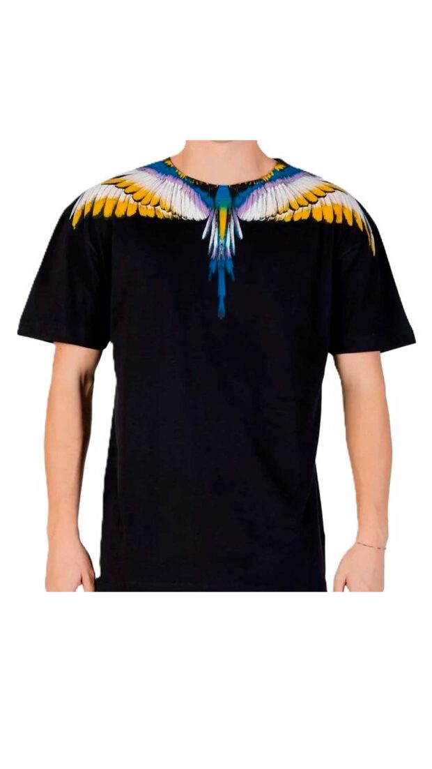 Camiseta corte regular color negro County of Milan Marcelo Burlon
