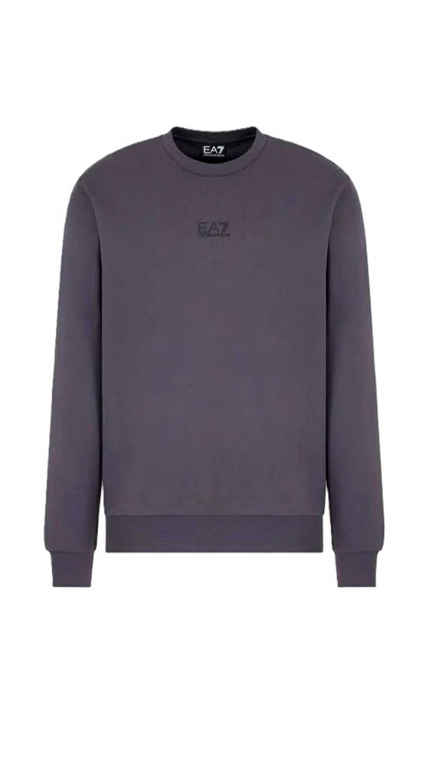 Sudadera EA7 Emporio Armani corte regular color gris