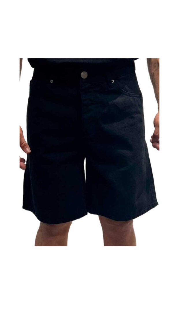 Jeans 334 cortos amplios color negro Arthur & Co.