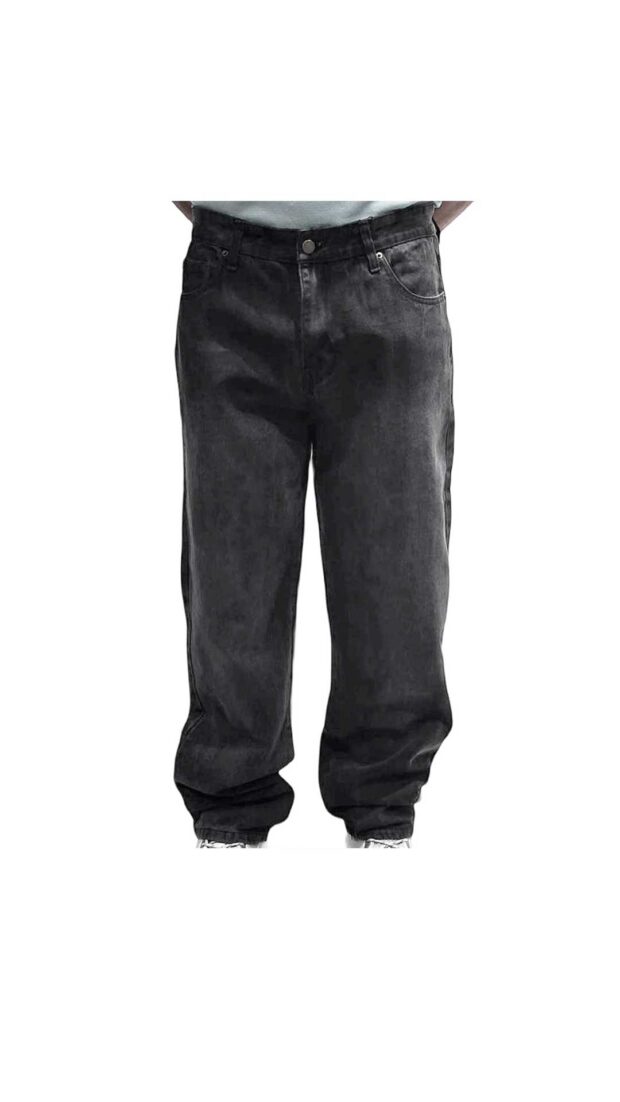 Jeans 282 modelo amplio Arthur & Co. color negro desgastado