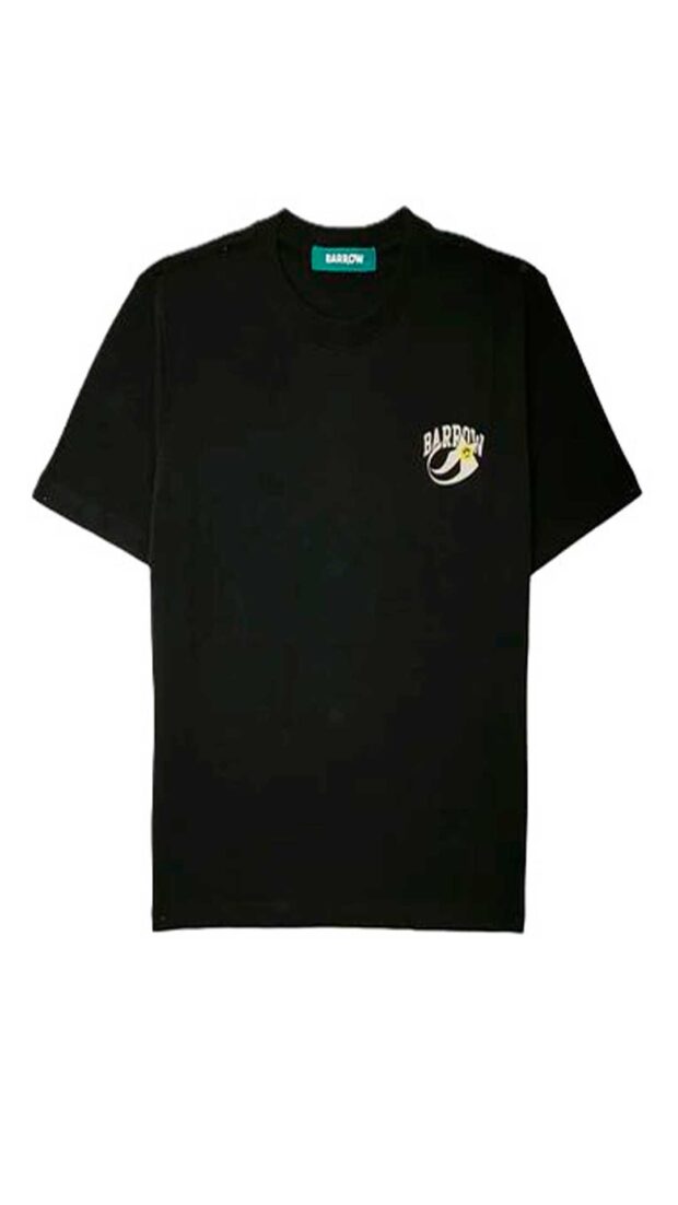Camiseta Barrow color negro corte regular