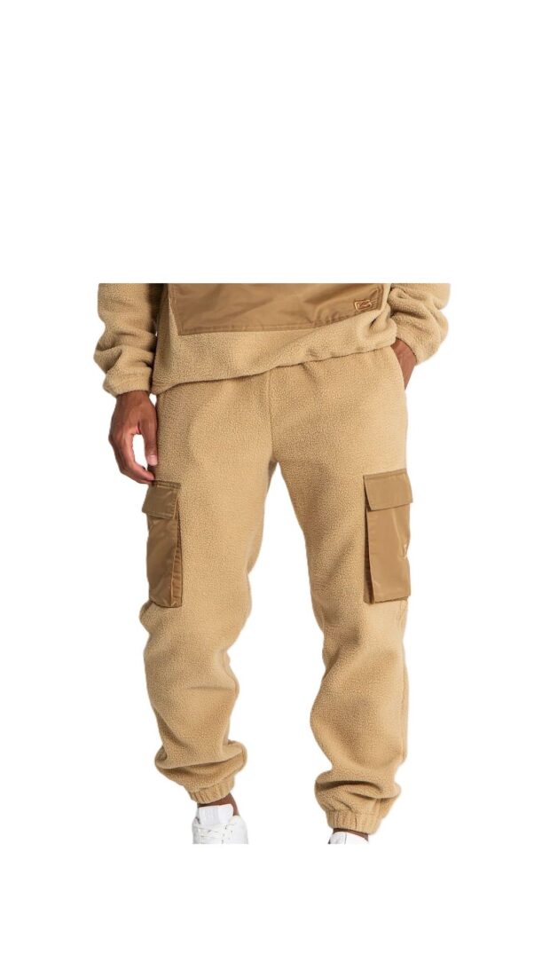 Pantalón deportivo sherpa cargo camel