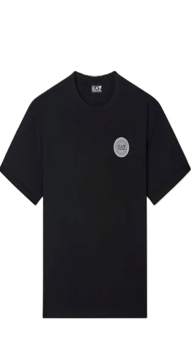 Camiseta holgada con parche del logotipo