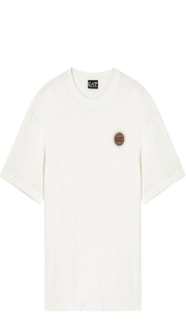 Camiseta holgada con parche del logotipo