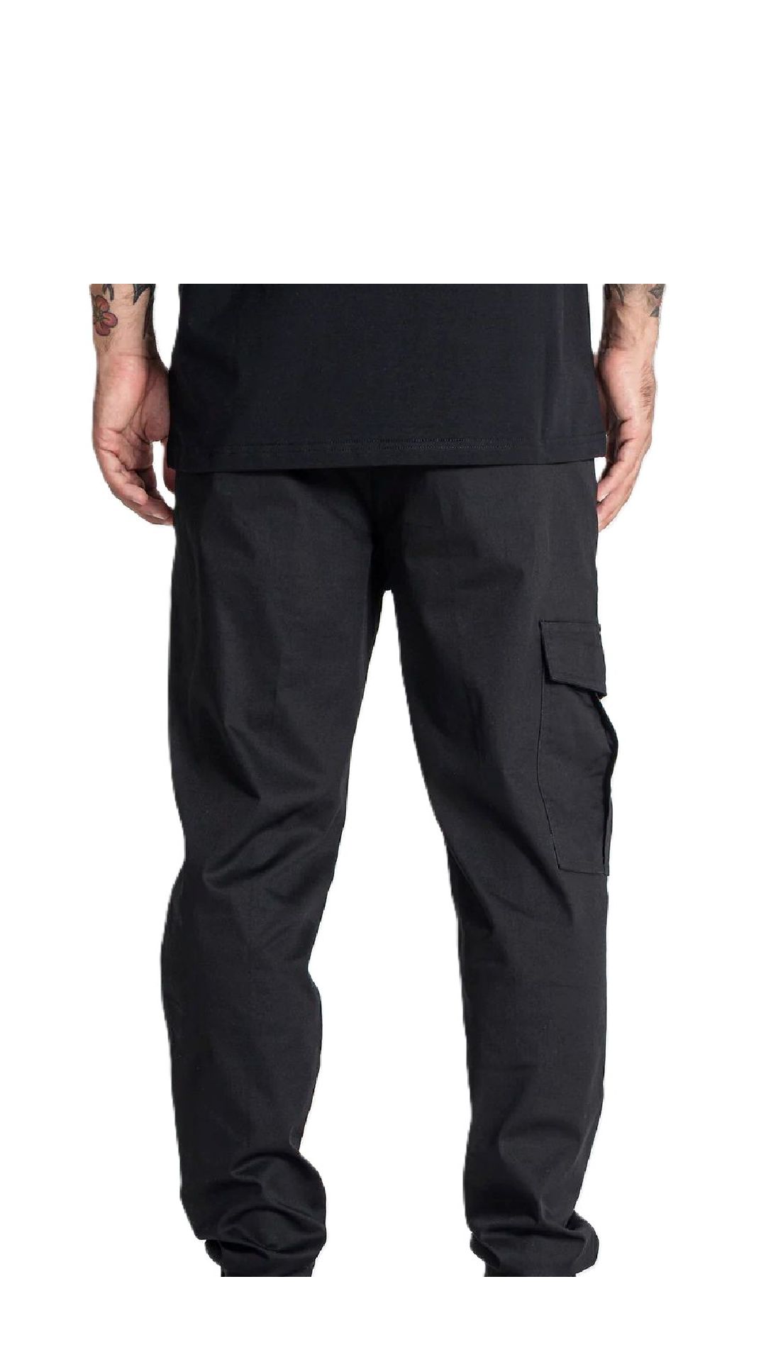 Pantalón cargo de algodón elástico